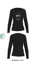 Shawnee Middle School Cheer 74518757 Women's Long Sleeve V-neck Shirt - 34