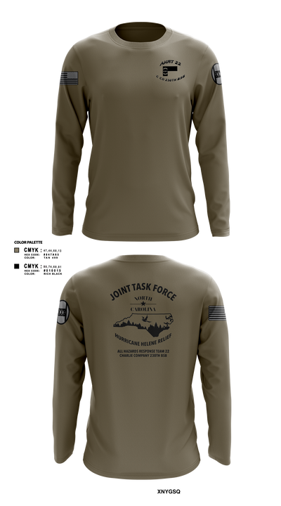 Charlie Company 230th Brigade Support Battalion Long Sleeve Performance Shirt 4