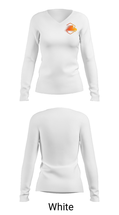Lazos Transportation LLC 9231763 Women's Long Sleeve V-neck Shirt - 16