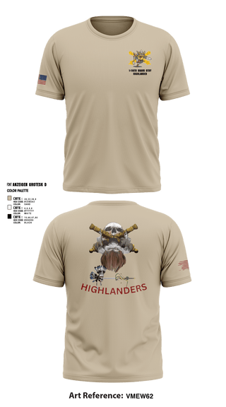 Short Sleeve Performance Shirt, Bravo 1-119th FA, , Teamtime, Team time, sublimation, custom sports apparel, team uniforms, spirit wear, spiritwear, sports uniforms, custom shirts, team store, custom team store, fundraiser sports, apparel fundraiser