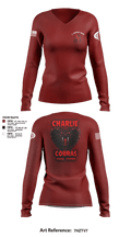 C. Company, MRBn 69081058 Women's Long Sleeve V-neck Shirt -1 1