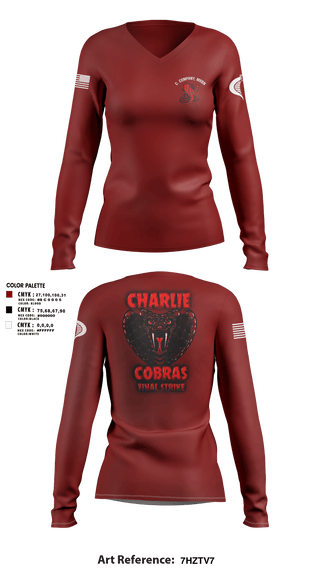 Womens Long Sleeve Vneck Shirt 1, C. Company, MRBn, Army, Teamtime, Team time, sublimation, custom sports apparel, team uniforms, spirit wear, spiritwear, sports uniforms, custom shirts, team store, custom team store, fundraiser sports, apparel fundraiser