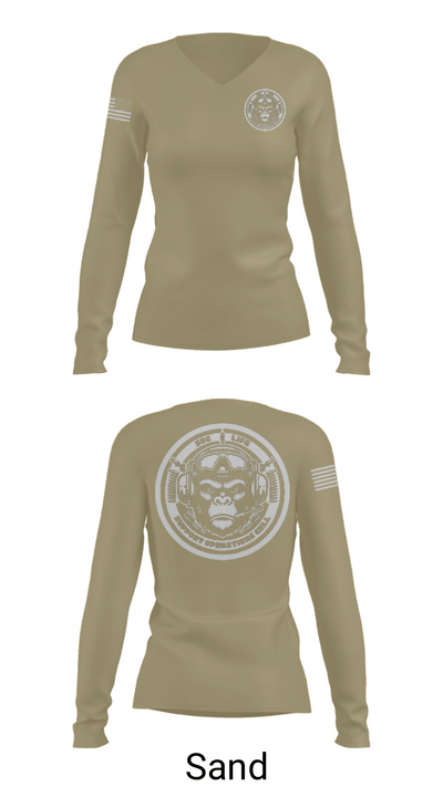 SMTC 35310311 Women's Long Sleeve V-neck Shirt - 88