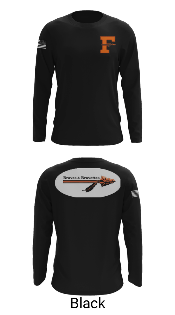 Long Sleeve Performance Shirt, Flathead High School Cheer, Cheer, Teamtime, Team time, sublimation, custom sports apparel, team uniforms, spirit wear, spiritwear, sports uniforms, custom shirts, team store, custom team store, fundraiser sports, apparel fundraiser