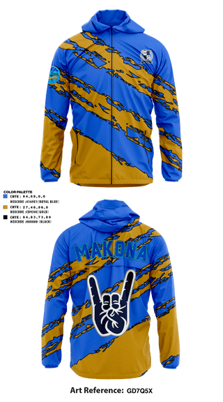 Windbreaker, MAKONA Fraternity, E-Sports, Teamtime, Team time, sublimation, custom sports apparel, team uniforms, spirit wear, spiritwear, sports uniforms, custom shirts, team store, custom team store, fundraiser sports, apparel fundraiser