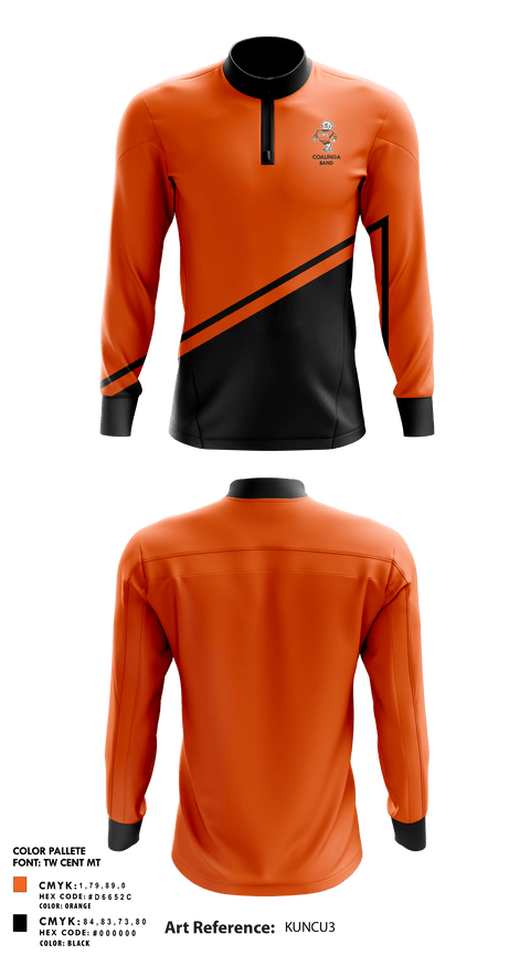 Quarter Zip Jacket, Coalinga High School Band, Spirit Store, Teamtime, Team time, sublimation, custom sports apparel, team uniforms, spirit wear, spiritwear, sports uniforms, custom shirts, team store, custom team store, fundraiser sports, apparel fundraiser