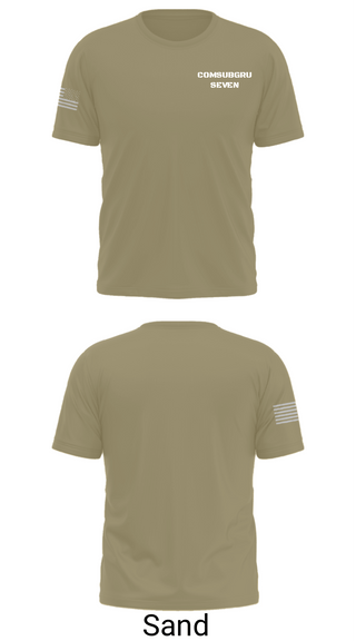 Old School Cotton Feel Shirt, COMSUBGRU SEVEN, Navy, Teamtime, Team time, sublimation, custom sports apparel, team uniforms, spirit wear, spiritwear, sports uniforms, custom shirts, team store, custom team store, fundraiser sports, apparel fundraiser