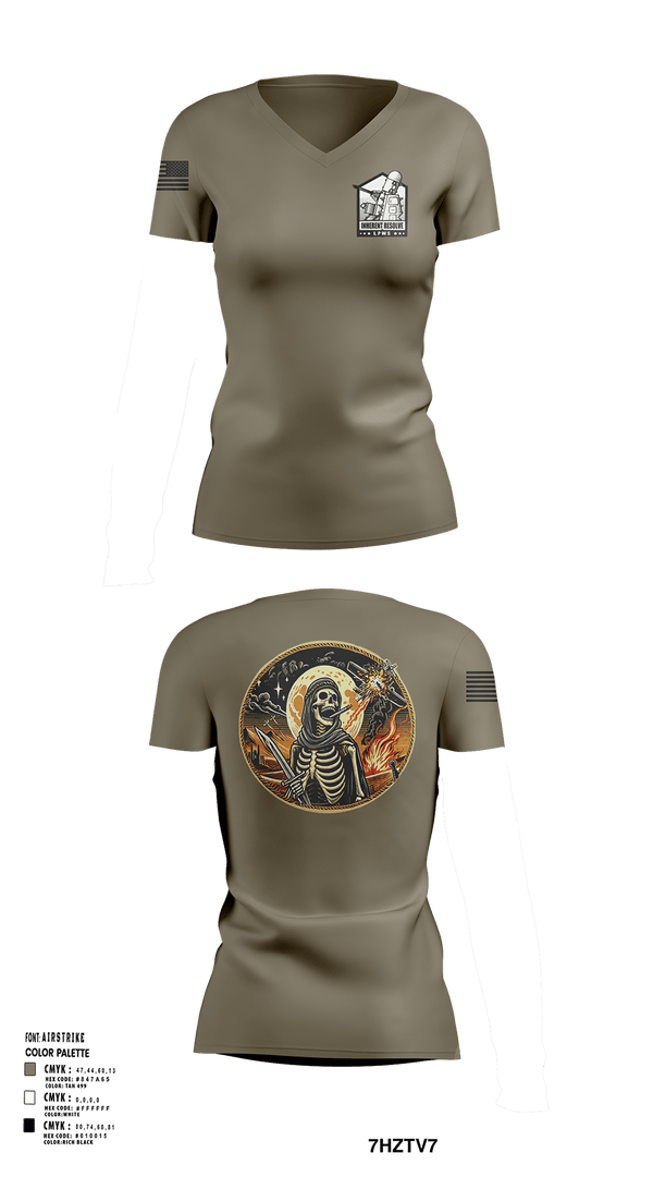 Womens Short Sleeve Vneck Shirt, 1-144 FA BN, National Guard, Teamtime, Team time, sublimation, custom sports apparel, team uniforms, spirit wear, spiritwear, sports uniforms, custom shirts, team store, custom team store, fundraiser sports, apparel fundraiser
