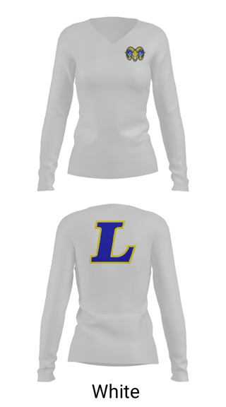 Womens Long Sleeve Vneck Shirt, Lakeside High School Basketball, Women's Basketball, Teamtime, Team time, sublimation, custom sports apparel, team uniforms, spirit wear, spiritwear, sports uniforms, custom shirts, team store, custom team store, fundraiser sports, apparel fundraiser
