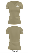 379 EMDS 89597883 Women's Short Sleeve V-neck Shirt - 88