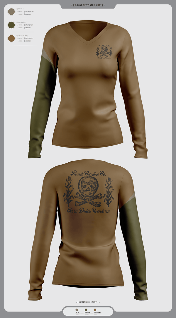 Womens Long Sleeve Vneck Shirt, Ruck Caroline Co., Cross Country, Teamtime, Team time, sublimation, custom sports apparel, team uniforms, spirit wear, spiritwear, sports uniforms, custom shirts, team store, custom team store, fundraiser sports, apparel fundraiser