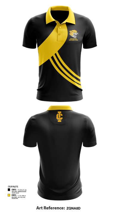 Illini Central High School Cheer 31723902 Short Sleeve Performance Polo - 126