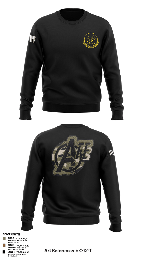 Crew Neck Sweatshirt, 509 OSS, Air Force, Teamtime, Team time, sublimation, custom sports apparel, team uniforms, spirit wear, spiritwear, sports uniforms, custom shirts, team store, custom team store, fundraiser sports, apparel fundraiser