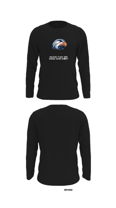 College Place High School Cross Country 5484368 Long Sleeve Performance Shirt - 27