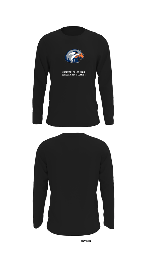 Long Sleeve Performance Shirt, College Place High School Cross Country, Cross Country, Teamtime, Team time, sublimation, custom sports apparel, team uniforms, spirit wear, spiritwear, sports uniforms, custom shirts, team store, custom team store, fundraiser sports, apparel fundraiser