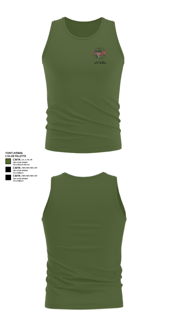 Tank Top, 3-82 D Co. GSAB, Army, Teamtime, Team time, sublimation, custom sports apparel, team uniforms, spirit wear, spiritwear, sports uniforms, custom shirts, team store, custom team store, fundraiser sports, apparel fundraiser
