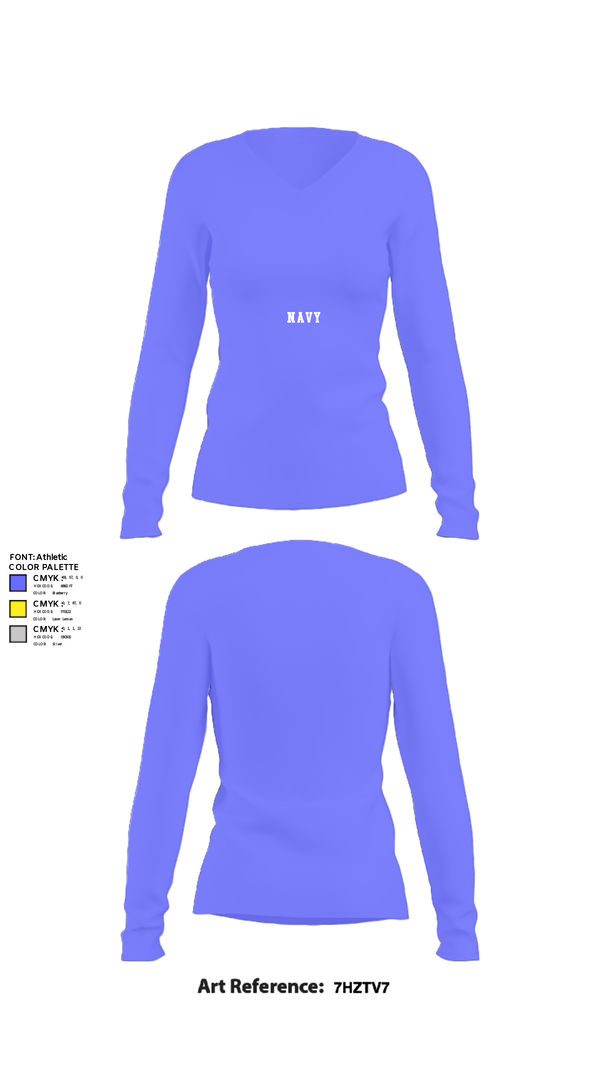 Women's Long Sleeve Vneck Shirt, USS PENNSYLVANIA, , Teamtime, Team time, sublimation, custom sports apparel, team uniforms, spirit wear, spiritwear, sports uniforms, custom shirts, team store, custom team store, fundraiser sports, apparel fundraiser