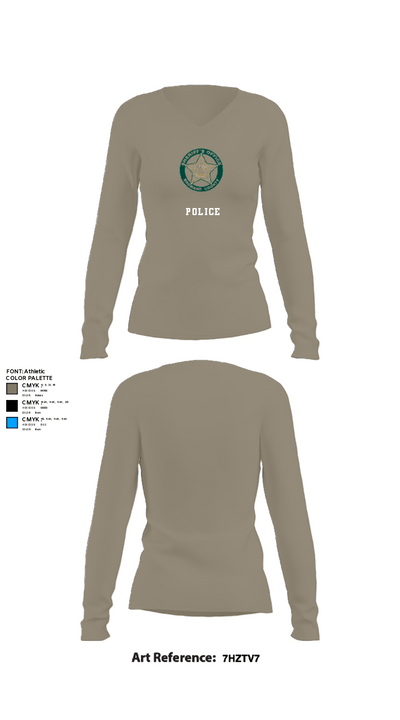 BSO Explorers 2103492 Women's Long Sleeve V-neck Shirt - 59