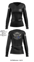 NASA PARACHUTE RIGGERS 96987391 Women's Long Sleeve V-neck Shirt - 3
