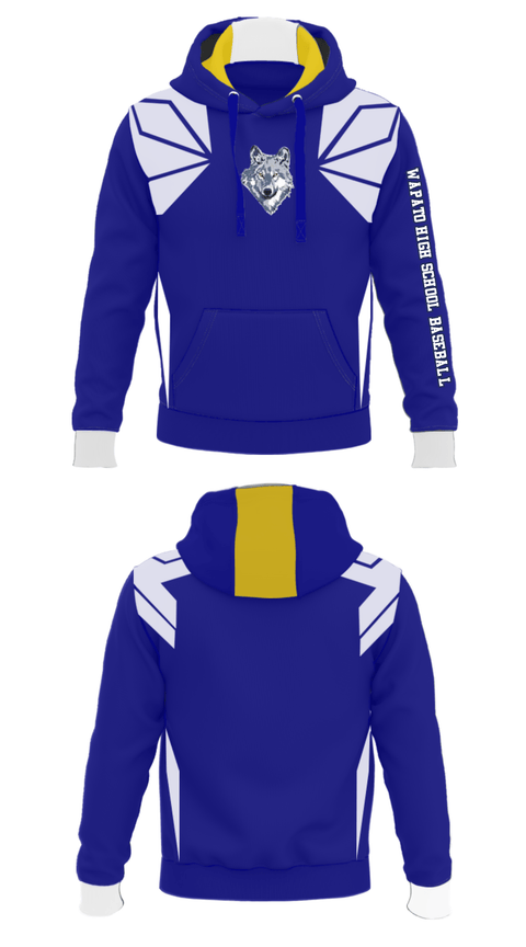 Hoodie, Wapato High School Baseball, Baseball, Teamtime, Team time, sublimation, custom sports apparel, team uniforms, spirit wear, spiritwear, sports uniforms, custom shirts, team store, custom team store, fundraiser sports, apparel fundraiser