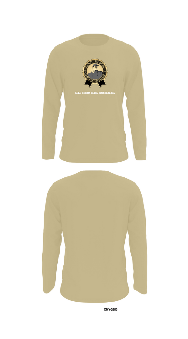 Long Sleeve Performance Shirt, Gold Ribbon Home Maintenance, , Teamtime, Team time, sublimation, custom sports apparel, team uniforms, spirit wear, spiritwear, sports uniforms, custom shirts, team store, custom team store, fundraiser sports, apparel fundraiser