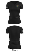 Acreage Girls Flag Football 93522581 Women's Short Sleeve V-neck Shirt - 38