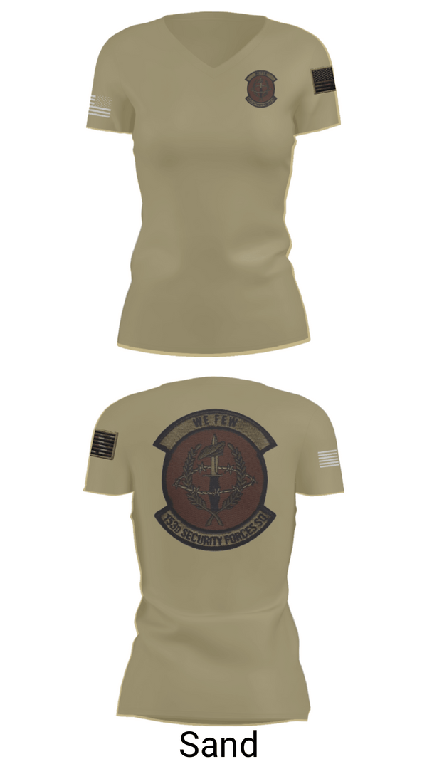 Women's Short Sleeve Vneck Shirt, 153 SFS, Air Force, Teamtime, Team time, sublimation, custom sports apparel, team uniforms, spirit wear, spiritwear, sports uniforms, custom shirts, team store, custom team store, fundraiser sports, apparel fundraiser