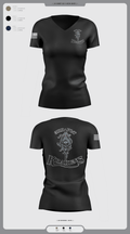 3RD PLT95TH CBRN 57596353 Women's Short Sleeve V-neck Shirt - 2