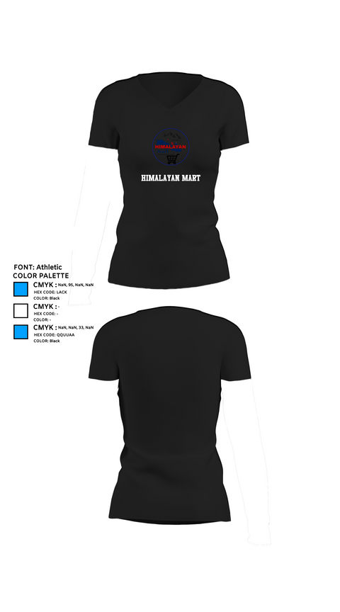 Womens Short Sleeve Vneck Shirt, Himalayan Mart, , Teamtime, Team time, sublimation, custom sports apparel, team uniforms, spirit wear, spiritwear, sports uniforms, custom shirts, team store, custom team store, fundraiser sports, apparel fundraiser