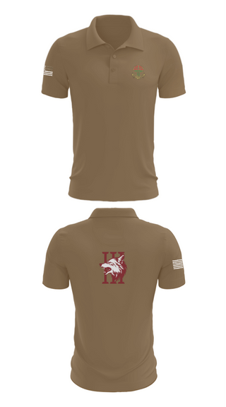 Short Sleeve Performance Polo, Apache company, 4-6 IN, Army, Teamtime, Team time, sublimation, custom sports apparel, team uniforms, spirit wear, spiritwear, sports uniforms, custom shirts, team store, custom team store, fundraiser sports, apparel fundraiser