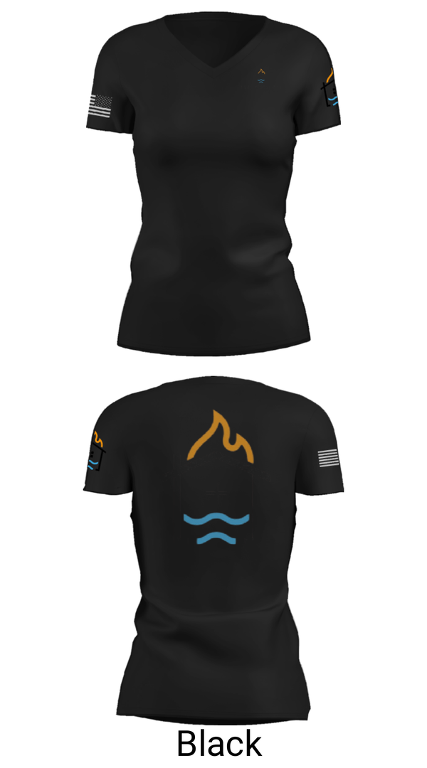 Womens Short Sleeve Vneck Shirt, Home Rescue Pro, , Teamtime, Team time, sublimation, custom sports apparel, team uniforms, spirit wear, spiritwear, sports uniforms, custom shirts, team store, custom team store, fundraiser sports, apparel fundraiser