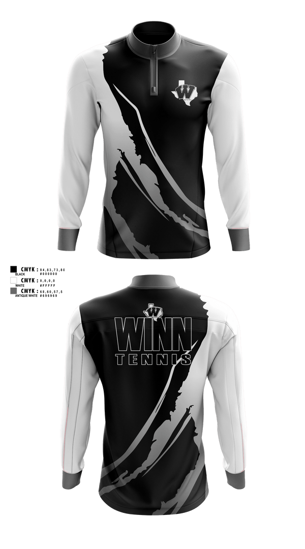 Quarter Zip Jacket, Mavericks, Tennis, Teamtime, Team time, sublimation, custom sports apparel, team uniforms, spirit wear, spiritwear, sports uniforms, custom shirts, team store, custom team store, fundraiser sports, apparel fundraiser