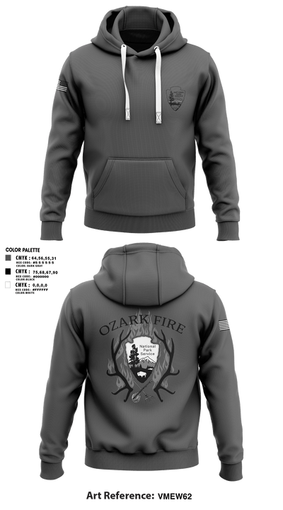 OZARK FIRE 56967541 Hoodie - 100