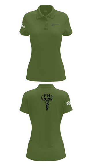 Women's Short Sleeve Performance Polo, ATAMMC Pharmacy, Army, Teamtime, Team time, sublimation, custom sports apparel, team uniforms, spirit wear, spiritwear, sports uniforms, custom shirts, team store, custom team store, fundraiser sports, apparel fundraiser
