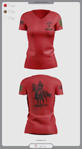 CGMCG 4385904 Women's Short Sleeve V-neck Shirt - 7