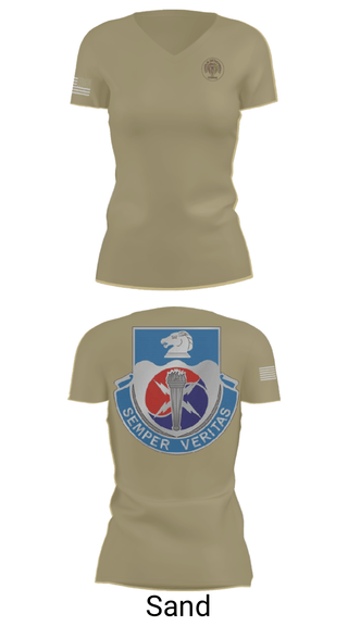 Womens Short Sleeve Vneck Shirt, 312TH MI BN, CHARLIE DETACHMENT, Army, Teamtime, Team time, sublimation, custom sports apparel, team uniforms, spirit wear, spiritwear, sports uniforms, custom shirts, team store, custom team store, fundraiser sports, apparel fundraiser