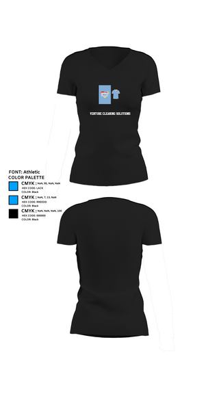 Womens Short Sleeve Vneck Shirt, Venture cleaning solutions, , Teamtime, Team time, sublimation, custom sports apparel, team uniforms, spirit wear, spiritwear, sports uniforms, custom shirts, team store, custom team store, fundraiser sports, apparel fundraiser