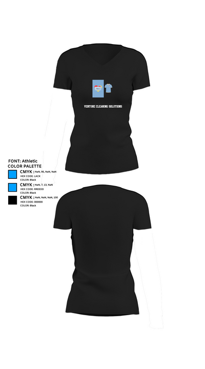 Venture cleaning solutions 84416959 Women's Short Sleeve V-neck Shirt - 37