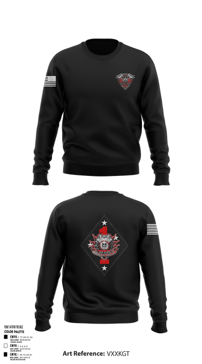 3rd AABN MTU 16742717 Crew Neck Sweatshirt - 127