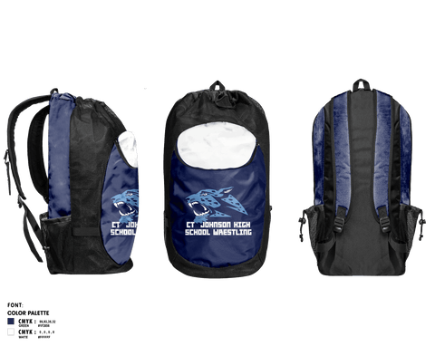 Gear Bag, CT Johnson High School Wrestling, Wrestling, Teamtime, Team time, sublimation, custom sports apparel, team uniforms, spirit wear, spiritwear, sports uniforms, custom shirts, team store, custom team store, fundraiser sports, apparel fundraiser
