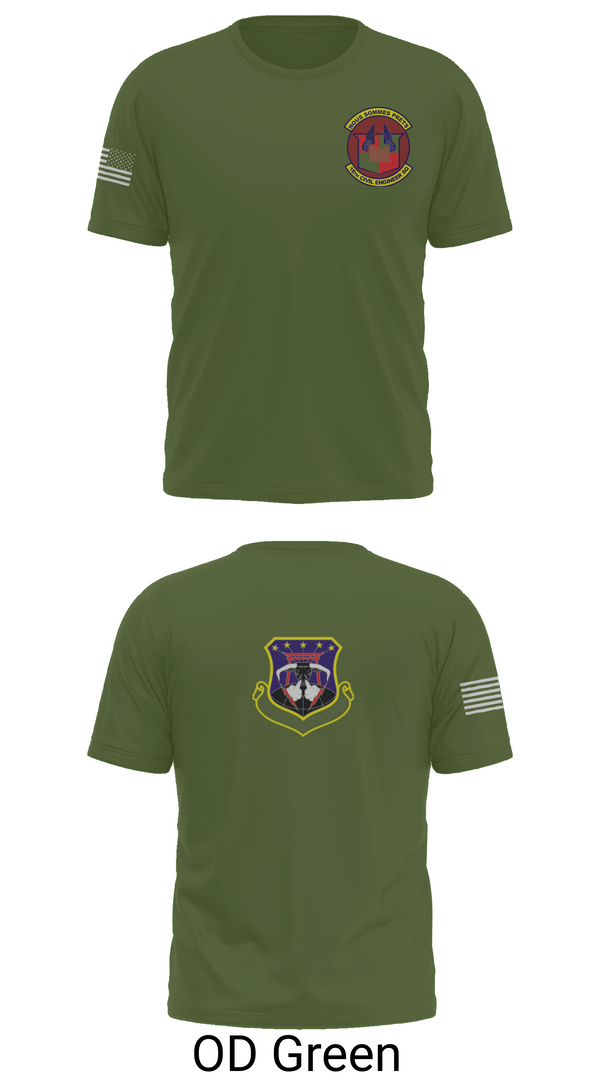 Short Sleeve Performance Shirt, 18th Civil Engineer Sq, Air Force, Teamtime, Team time, sublimation, custom sports apparel, team uniforms, spirit wear, spiritwear, sports uniforms, custom shirts, team store, custom team store, fundraiser sports, apparel fundraiser