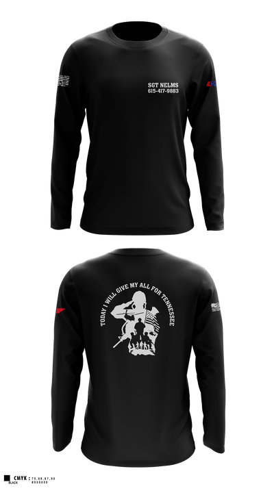 SGT Nelms 78775888 Long Sleeve Performance Shirt - 3
