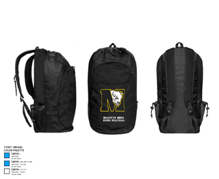 Gear Bag, McAlester Middle School Volleyball, Women's Volleyball, Teamtime, Team time, sublimation, custom sports apparel, team uniforms, spirit wear, spiritwear, sports uniforms, custom shirts, team store, custom team store, fundraiser sports, apparel fundraiser
