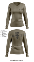 3B 1-325 AIR, 2BCT, 82ND ABN DIV 78191368 Women's Long Sleeve V-neck Shirt - 107