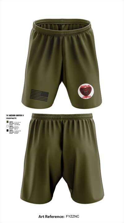 Charlie Company Cobras 69081058 Athletic Shorts With Pockets - 2