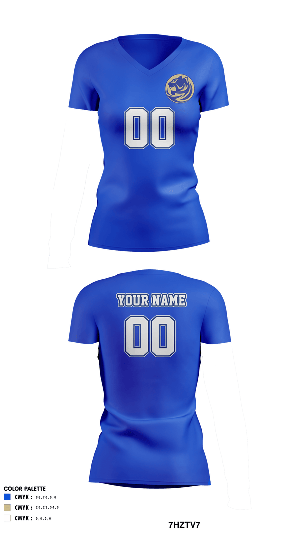 Womens Short Sleeve Vneck Shirt, Bradwell Institute Volleyball, Women's Volleyball, Teamtime, Team time, sublimation, custom sports apparel, team uniforms, spirit wear, spiritwear, sports uniforms, custom shirts, team store, custom team store, fundraiser sports, apparel fundraiser