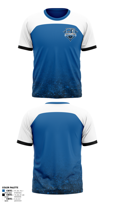 Trout Lake Mustangs 72357578 Short Sleeve Performance Shirt - 1
