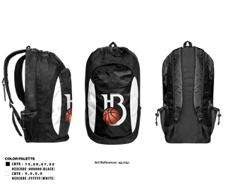 Gear Bag, HOOPERS BASKETBALL, Men's Basketball, Teamtime, Team time, sublimation, custom sports apparel, team uniforms, spirit wear, spiritwear, sports uniforms, custom shirts, team store, custom team store, fundraiser sports, apparel fundraiser