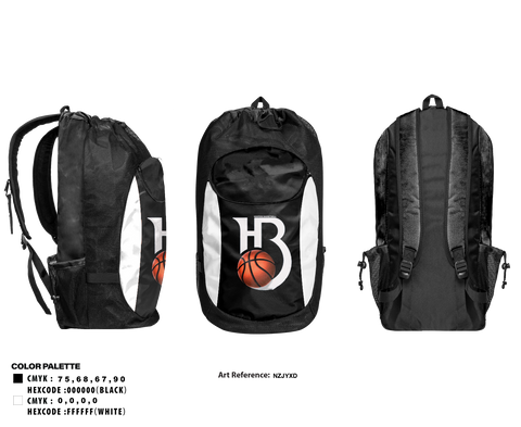 Gear Bag, HOOPERS BASKETBALL, Men's Basketball, Teamtime, Team time, sublimation, custom sports apparel, team uniforms, spirit wear, spiritwear, sports uniforms, custom shirts, team store, custom team store, fundraiser sports, apparel fundraiser