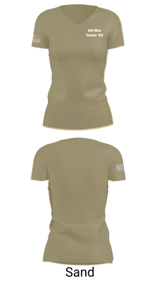 Womens Short Sleeve Vneck Shirt, Strike Team 70, , Teamtime, Team time, sublimation, custom sports apparel, team uniforms, spirit wear, spiritwear, sports uniforms, custom shirts, team store, custom team store, fundraiser sports, apparel fundraiser